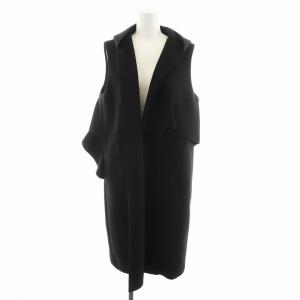 21AW ボンディングロングジレ フード F 黒 ブラック YR2115-041SP-5 /AN39