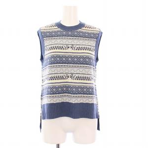 Multi-Colour Jacquard Knit Vest マルチカラー ジャガード ニットベスト