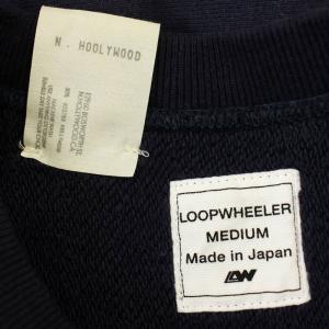 N.HOOLYWOOD エヌハリ ループウィラー LOOPWHEELER コラボ スウェット トレーナー 長袖 M ネイビー 紺