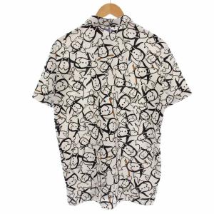 MUNSINGWEAR 22SS ゴルフウェア ポロシャツ 半袖 ペンギン JA01P 総柄 鹿の子 LL 白 ホワイト /G