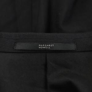 MARGARET HOWELL FOX BROTHERS生地 テーラードジャケット シングル ウール S 黒 ブラック 579-120501