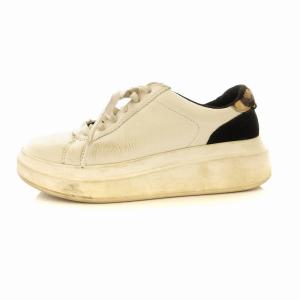 Scape Spotty Lace スニーカー 靴 レオパード切替 24cm US7 白 ホワイト 1130800