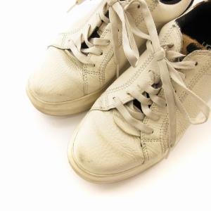 UGG australia Scape Spotty Lace スニーカー 靴 レオパード切替 24cm US7 白 ホワイト 1130800