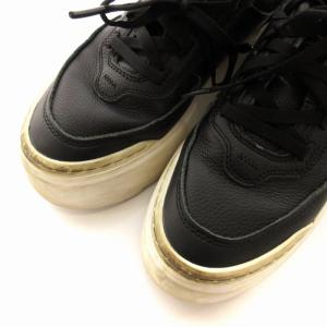 UGG australia MARIN MEGA LACE スニーカー 靴 レザー US7 24cm 黒 ブラック 1133970