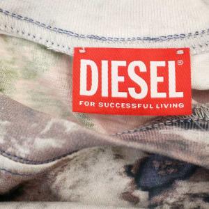 DIESEL ノースリーブ ワンピース A11494 D-ROLLETTY-NW-L1 ひざ丈 ギャザー XS ネイビー
