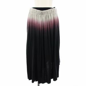 ヨウジヤマモト ラップスカート 巻きスカート ロング フレア 変形 アシンメトリー イージー グラデーション