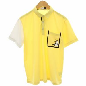 ポロシャツ カジュアルシャツ ゴルフウェア 半袖 大きいサイズ LL 黄色 イエロー MEMTJA05P