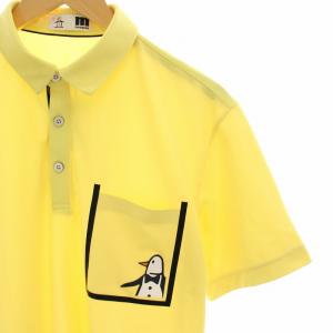 MUNSINGWEAR ポロシャツ カジュアルシャツ ゴルフウェア 半袖 大きいサイズ LL 黄色 イエロー MEMTJA05P