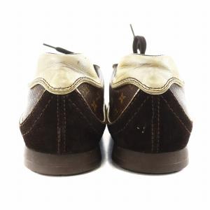LOUIS VUITTON モノグラム スニーカー シューズ エナメル 33 茶 ブラウン FC0046 /AN14 D