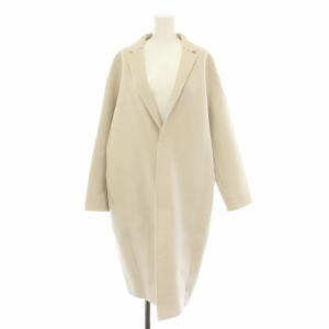 ライトメルトンチェスターコート アウター ロング カシミヤ混 36 ベージュ 23-08-94-08201