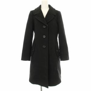 Aラインコート ロング 55B42-295-09 38 黒 ブラック /G
