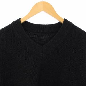 crepuscule Moss Stitch V P/O ニット セーター Vネック 長袖 1 紺 2403-001 /TK