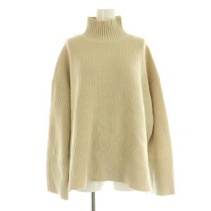 23AW タートルワイド畦ニットプルオーバーニット セーター 長袖 0 アイボリー /MY OS