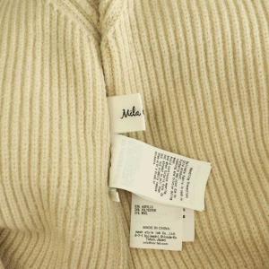 MILA OWEN MILAOWEN 23AW タートルワイド畦ニットプルオーバーニット セーター 長袖 0 アイボリー /MY OS