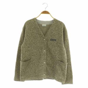 カーディナルリッジフリースカーディガン 裏起毛 Vネック スナップボタン S グレー PL1653 /MY