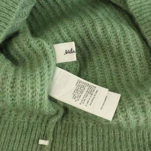 MILA OWEN MILAOWEN アルパカ混浅VローゲージVネックニット セーター 長袖 オーバーサイズ 0 グリーン /MY OS