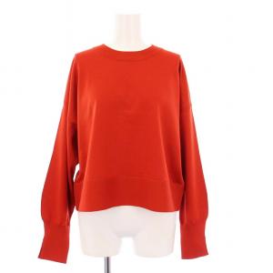 タグ付き ドルマンニットプルオーバー カットソー 長袖 赤 A0343KSW301 /KH