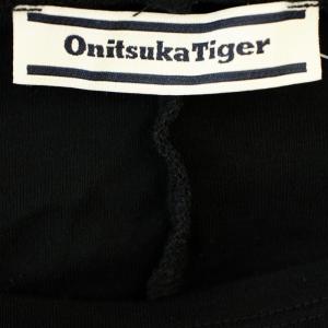 Onitsuka Tiger ベルト付きワンピース 2182A433 ドルマン 半袖 ロング XL 黒 ブラック /G