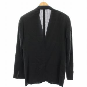 HUGO BOSS テーラードジャケット シングル 2B 絹 シルク混 48 黒 ブラック 4047401311324 /HN