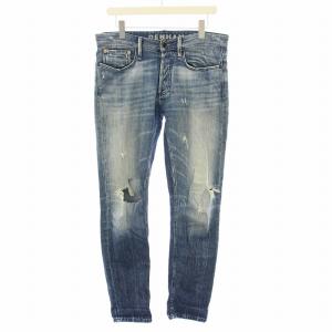 レイザースリムフィット RAZOR SLIM FIT デニムパンツ ジーンズ ボタンフライ USED加工