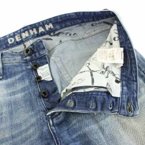 DENHAM レイザースリムフィット RAZOR SLIM FIT デニムパンツ ジーンズ ボタンフライ USED加工