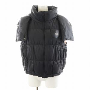 中綿ベスト フード ナイロン アウター 40 黒 ブラック P22IN2M O0815004 /AN37