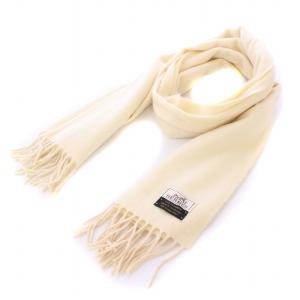 エクスエブリス マフラー フリンジ カシミヤ アイボリー