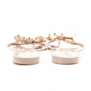 VALENTINO トングサンダル リボン ロックスタッズ 36 ピンク /AN19