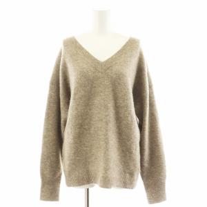 AVALON 2 DEEP VNECK PO ニット セーター 長袖 ウール S ベージュ 9301778