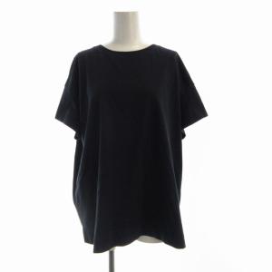 カットソー リボン ビックシルエット 五分袖 42 紺 ネイビー E16THMAT53E00TCQ81