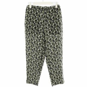 イージーパンツ 花柄 38 黒 ブラック 緑 グリーン 白 ホワイト S18AMA014A00TV613-PLN99