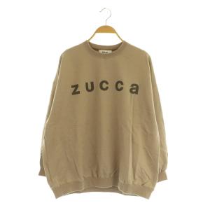 スウェット トレーナー 長袖 ロゴプリント クルーネック ベージュ /MY OS