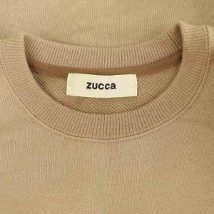 zucca スウェット トレーナー 長袖 ロゴプリント クルーネック ベージュ /MY OS