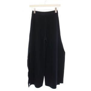 STELLA McCARTNEY ニット ワイド イージーパンツ 38 紺 /YM