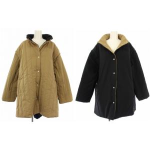 22AW マルチウェイ中綿コート キルティングコート アウター FREE ベージュ 黒 43-18-0010-152