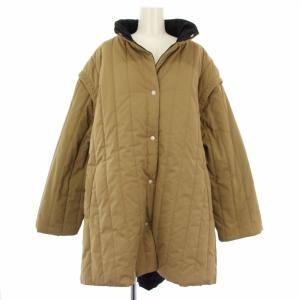 BEAMS HEART 22AW マルチウェイ中綿コート キルティングコート アウター FREE ベージュ 黒 43-18-0010-152