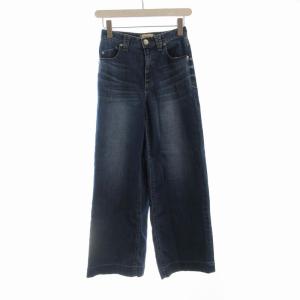 LYDIA デニムパンツ ワイド ジーパン ジーンズ USED加工 22 インディゴ 57181021