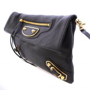 BALENCIAGA エンベローブ 2WAY クラッチバッグ ブラック