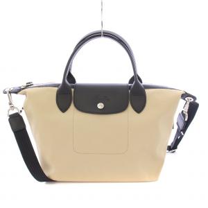 【極美品】ロンシャン ルプリアージュ M ブラック ブラウン ナイロン レザー LONGCHAMP - ✨️良品✨️LONGCHAMP ルプリアージュ M