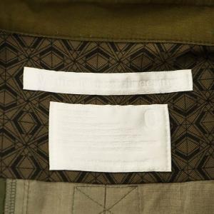 White Mountaineering シャツ 長袖 メッシュ切替 0 カーキ 茶 ブラウン WM1671104 /AN42