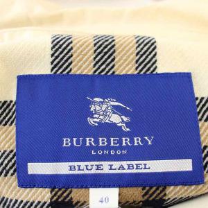 BURBERRY BLUE LABEL トレンチコート FRF17-596-03 ロング コート ライナー付 40 ベージュ /G