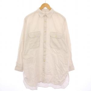 モンプチチノの908グランパシャツ カジュアル 長袖 レギュラーカラー 無地 ライトグレー 50230391