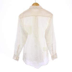 45R カジュアルシャツ 長袖 レギュラーカラー 無地 白 ホワイト /BB