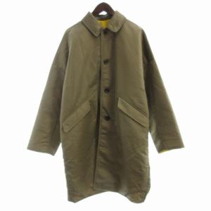 23AW ナイロンナカワタ コート ミドル アウター カーキ 黄 イエロー 23020440023040