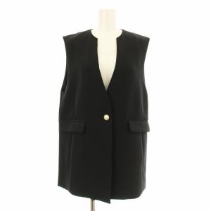 24SS ミドルレングスジレ CWFV242012 ベスト F 黒 ブラック /KU