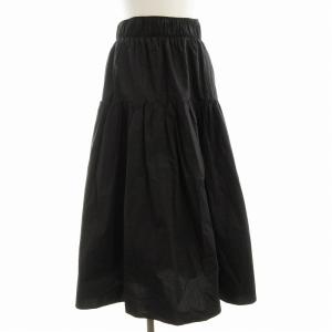 ティアードスカート フレア ロング 1 黒 ブラック 09WM0234011 /EE