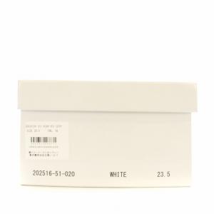 allureville パンプス ポインテッドトゥ レザー バックストラップ 23.5cm 白 ホワイト /G