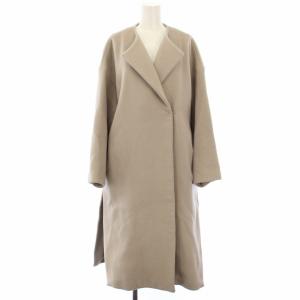 Beaver Coat ノーカラーコート アウター ベージュ 17020500603030 /TK