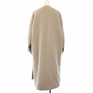 Deuxieme Classe Beaver Coat ノーカラーコート アウター ベージュ 17020500603030 /TK
