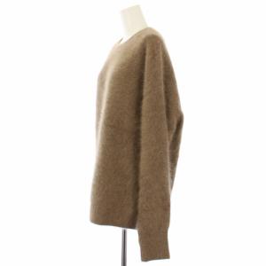 Plage 24AW Fur Nuance プルオーバー ニット セーター 長袖 茶 24080922900040